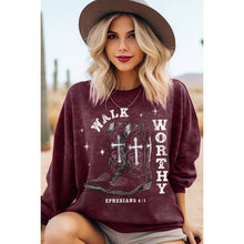 Mineral Grey Walk Worthy Graphic Sweatshirt