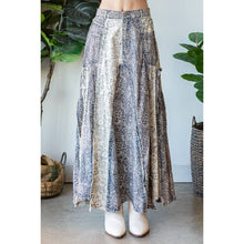 Blue Combo Washed Scarf Maxi Oli+Hali Skirt