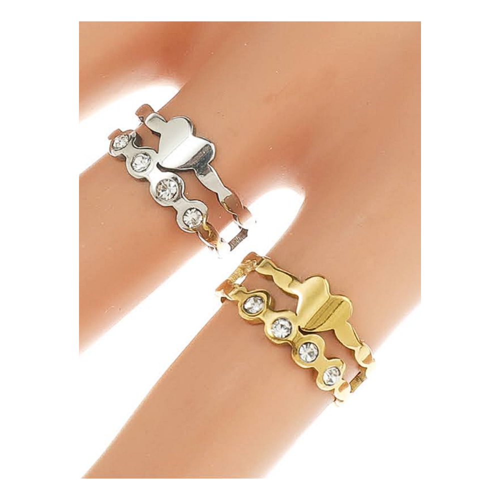 Stainless Steel Heart Ring