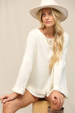 Off White Silhouette-Less Loose Fit Top