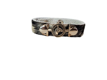 Mae Positive Inspiration Embellished Mini Cuff: Silver Best Friend / Beige Croco Fur