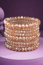 Glass Bead 9 Set Bracelet: JBK-MIDNIGHT LUXE