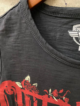 Vintage Black Outlaw  Muscle Crop Top