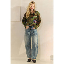 Camo Sequin Contrast Veveret Jacket