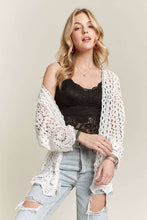 CROCHET CARDIGAN HEM - CET3546: BLACK / S/M-M/L(3-3)