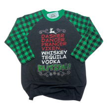 Dasher Dance Prancer Vixen... Blitzen Rhinestone Tee : M