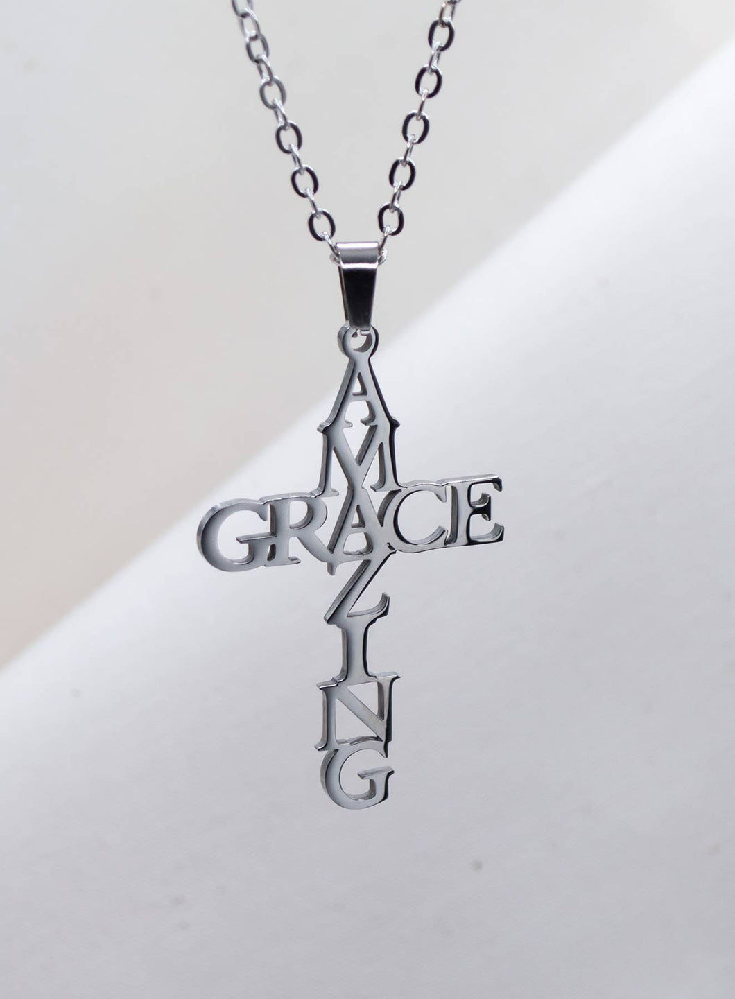Amazing Grace Cross Necklace - Eden Merry Necklace