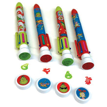 Grinch 6 Color Pen With Stamper 12/display