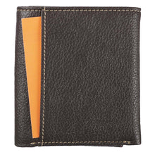 Wallet Leather Brown Crosses Badge