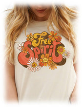 Natural Free Spirit with Flowers Tee