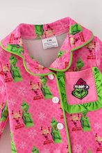 Pink Christmas character printed baby bodysuit. RPG62918 SOL: 0-3M