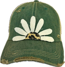 Yellow Daisy and Leopard Baseball Cap: