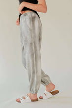Black Rhinestone Elastic Waistband Davi & Dani Joggers