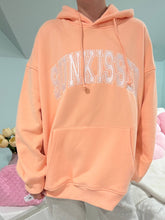 Sherbet Orange Varsity Embroider Sunkissed Hoodie