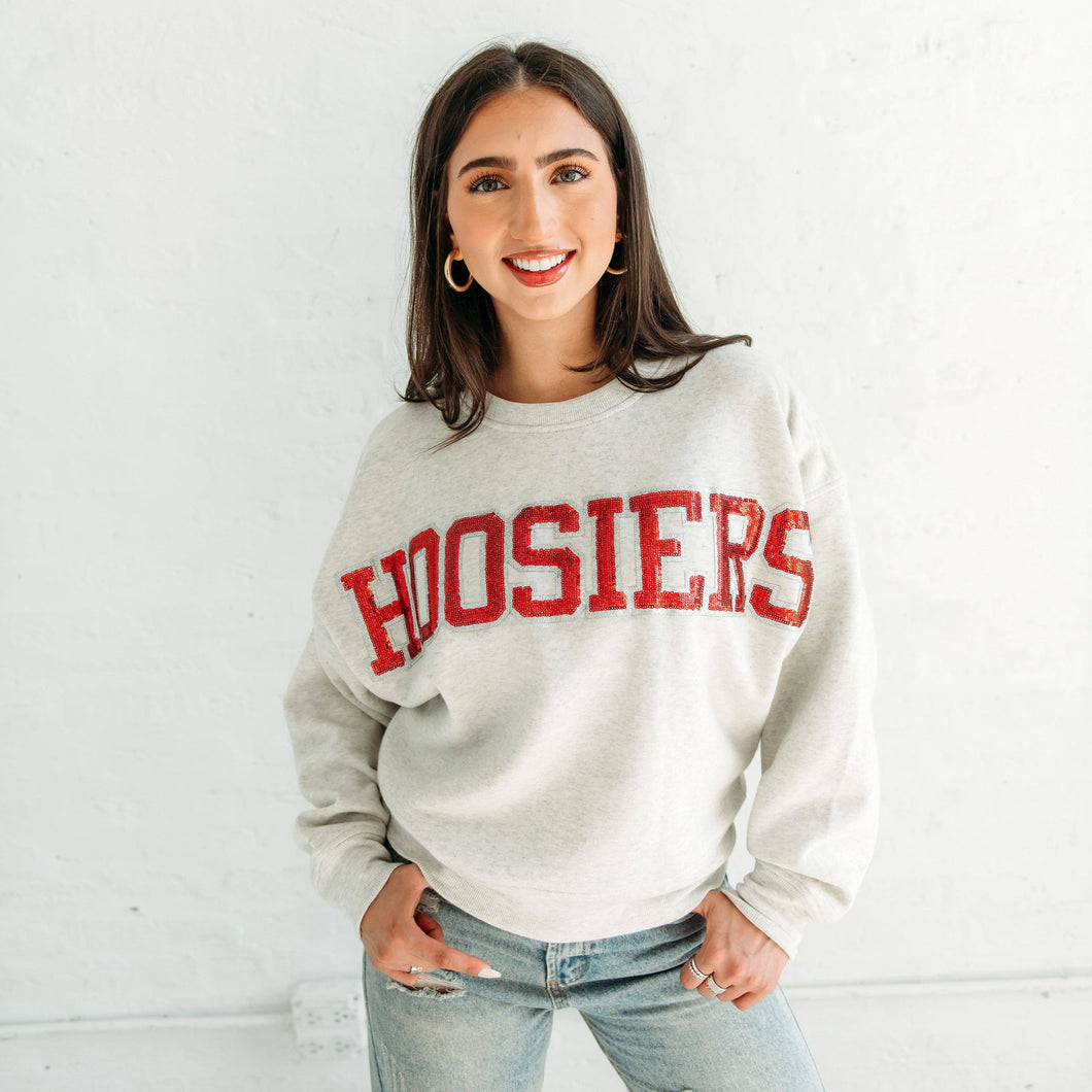 Indiana Hoosiers Slouchy Drop Shoulder Crewneck