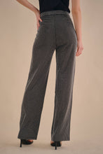 Black Silver Rhinestone embellished wide leg pants
