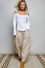 Vintage Washing Solid Buckle Open Shoulder Knit Thermal Top: PALE OLIVE