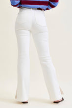 White High Waist Side Slit Slim Boot Judy Blue Jeans