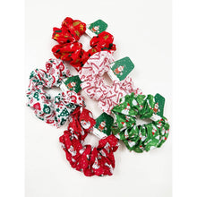 Christmas Cute Designs Mixed Scrunchie: MIX COLOR / ONE(12)