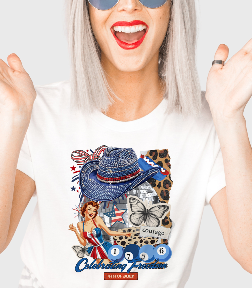 Natural Celebrating Freedom Tee