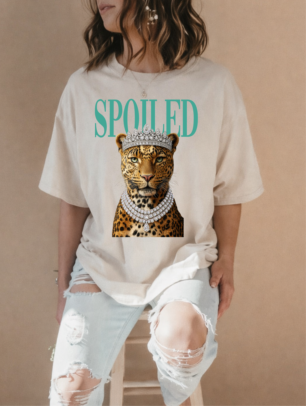 Spoiled Leopard Graphic Tee