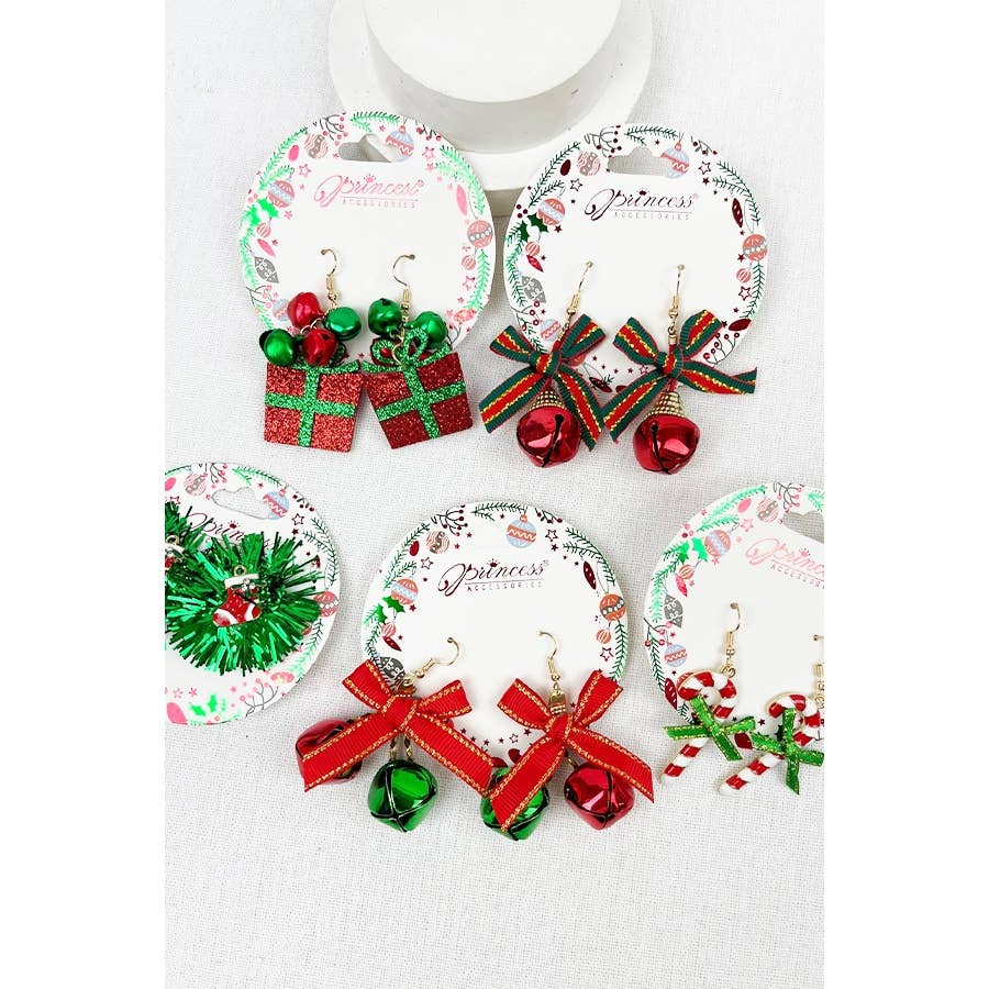 Christmas Theme Earring Set: MIX COLOR / ONE(12)