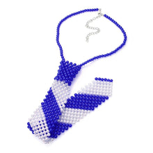White Pearl Neck Tie Necklace