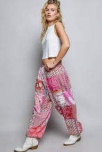 Multi One-of-a-Kind Boho Printed Woven Jogger POL Pants