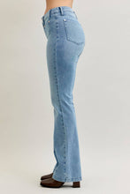 Medium Mid Rise Bootcut Contrast Wash & Front Patch Pocket Judy Blue Jeans