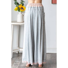 Heather Grey Washed Wide Leg Oli+Hali Pants