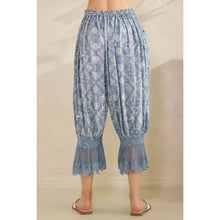 Blue Washed Paisley Oli&Hali Bloomer Pants