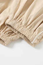 Beige Balloon pants with Piping Detail