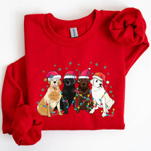 Military Green Christmas Dogs, Puppies, Dog Lovers, Santa Winter Sweatshirt