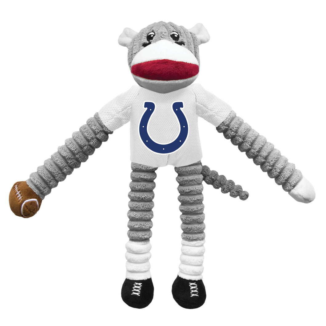 NFL Indianapolis Colts Team Sock Monkey Pet Toy