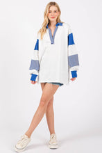 Royal Varsity Stripe Game Day Pullover