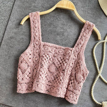 Black Crosa - Handmade Vintage Crochet Design Camisole