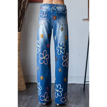 Denim Multicolor Flower Embroidered Washed Oli+Hali Jeans