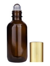 Boston Round Amber Bottle-60ml: Matte Silver
