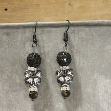 Sassy Black Cat Dangle Drop Earrings
