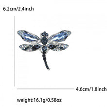 Blue Dragonfly  Alloy Rhinestone Brooch