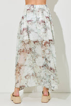 Dusty Olive Chiffon Ruffle Maxi Skirt