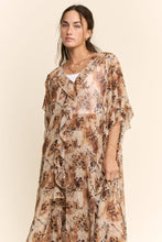 Cheetah Chiffon Davi & Dani Kimono Duster