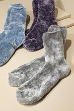 Grey Luxury Chenille Socks