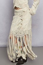 Natural Crochet patterns elongated fringe detail POL skirts