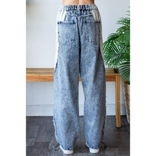 Grey Denim Two Tone Washed Contrast Oversized Oli+Hali Jeans