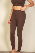 Coffee Basic Solid Leggings