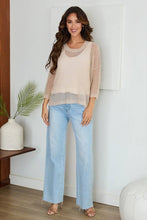 Blush Lightweight Open Knit Venti Sweater