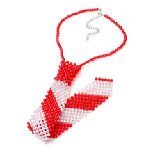 Cream Pearl Neck Tie Necklace