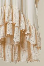 Ivory Eyelet Lace Layered Hooded Mello Top