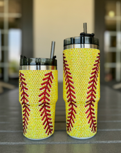 20 Oz. Crystal SOFTBALL "Blinged Out" Tumbler: 20 Oz.